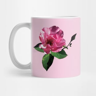 Roses - One Pink Rose with Bud Mug